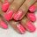 Summer Nails Fluo Pink