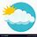 Sun and Cloud Weather Icon