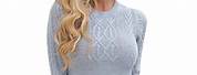 Sweater Dress Lace Sleeves