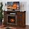 TV Console with Fireplace