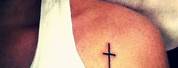 Tattoo Front Shoulder Cross