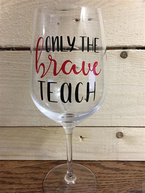 Teacher Wine Glass Beach Saying