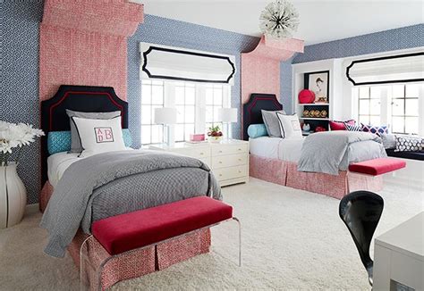 Teen Girl Bedrooms with Two Beds