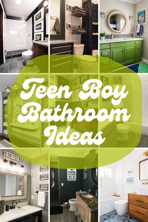 Teenage Boy Bathroom Decor Ideas
