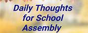 Thought of the Day with Meaning for School Assembly