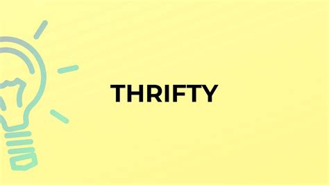 Thrifty Meaning
