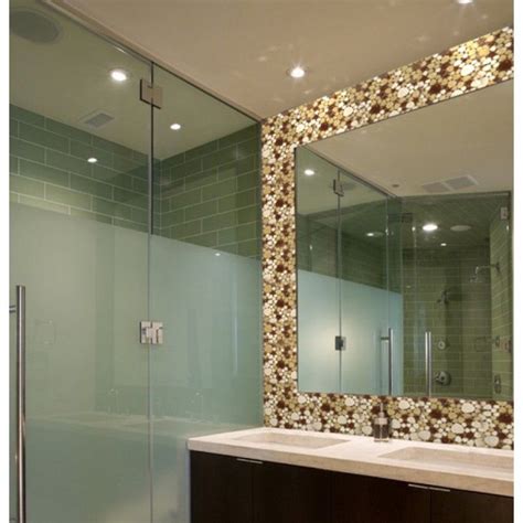 Tile Behind Bathroom Mirror