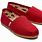 Toms Shoes Red