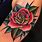 Traditional Style Rose Tattoo