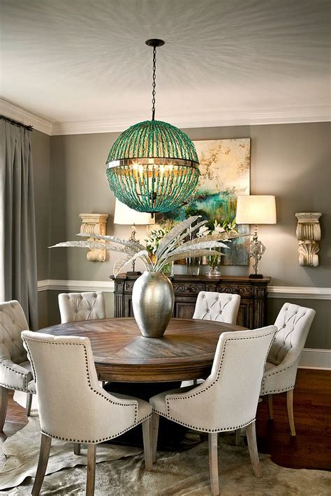 Transitional Gray Dining Rooms