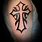 Tribal Arm Cross Tattoos