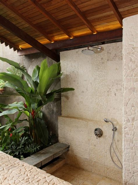 Tropical Bathroom Shower Ideas