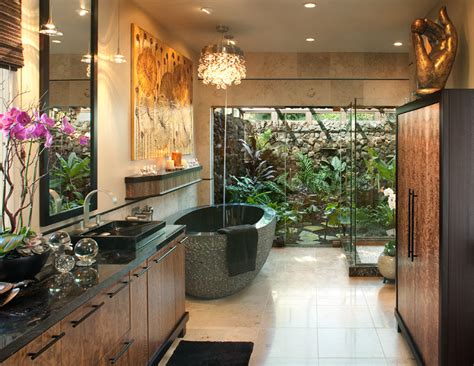Tropical Master Bathroom Ideas