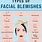 Types of Face Blemishes