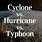 Typhoon vs Cyclone