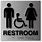Unisex Handicap Restroom Signs