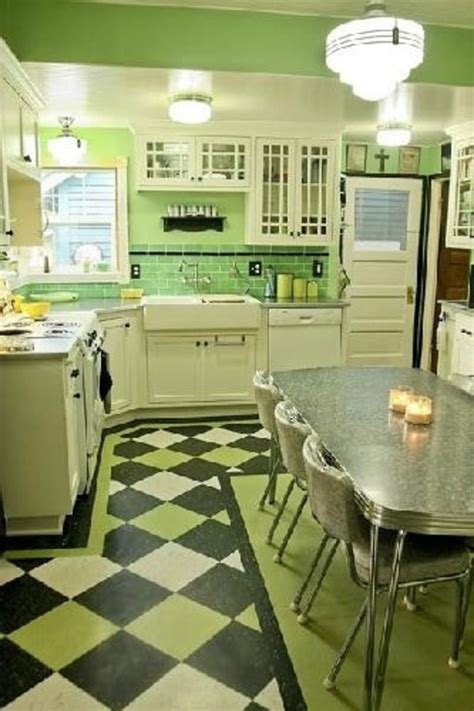 Vintage Green Kitchen