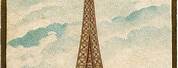 Vintage Paris Eiffel Tower Art