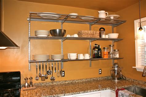Wall Mounted Kitchen Shelves
