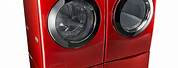 Washer Dryer Unit Red