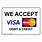 We Accept Visa/MasterCard