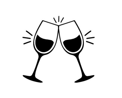 Wedding Wine Glass SVG