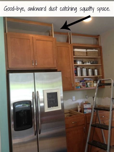 What to Do with Space above Kitchen Cabinets