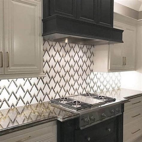 White Ceramic Tile for Kitchen Backsplash