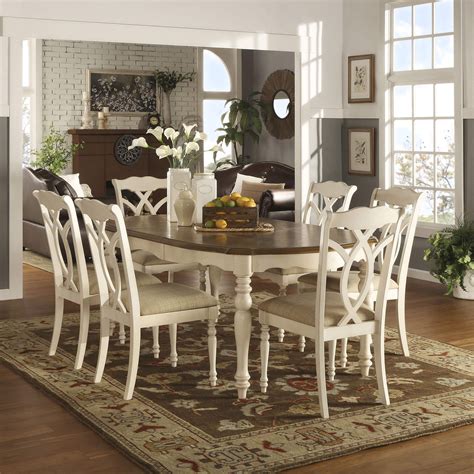 White Country Dining Room Sets