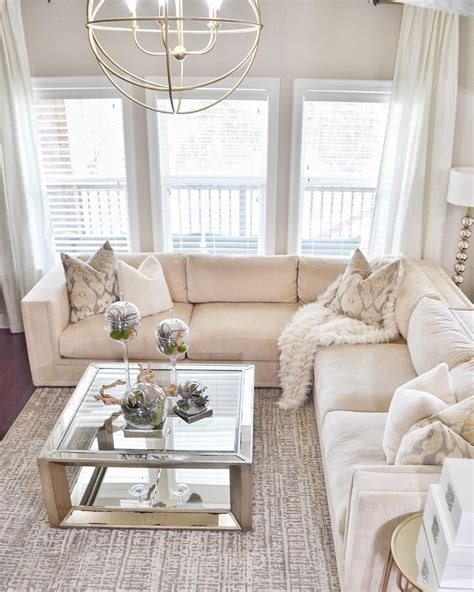 White Glam Living Room