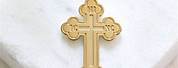 White Gold Greek Orthodox Cross
