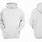 White Hoodie Front Back