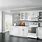 White Kitchen Cabinets Stainless Appliances