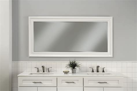 White Mirror Frames Bathroom