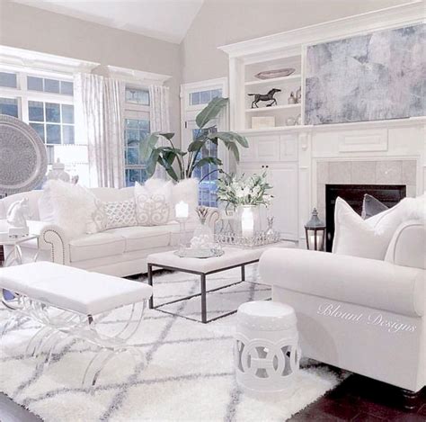 White Modern Living Room Ideas