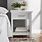 White Nightstand Table
