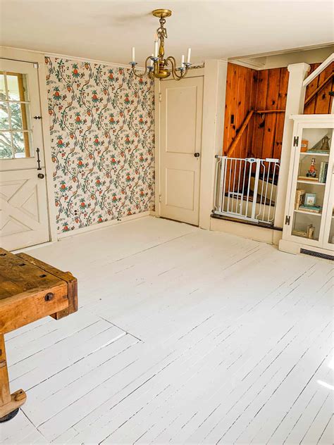 White Painted Wood Floors