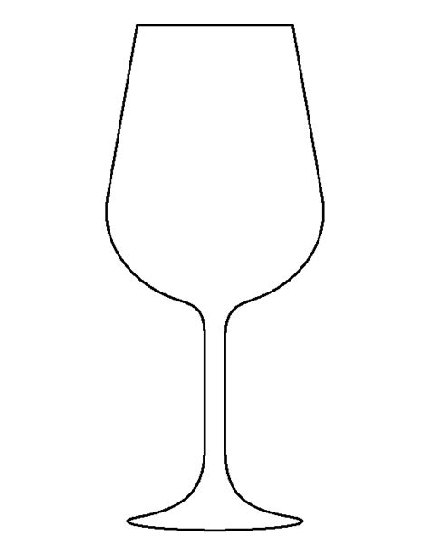 Wine Glass Drawing Template