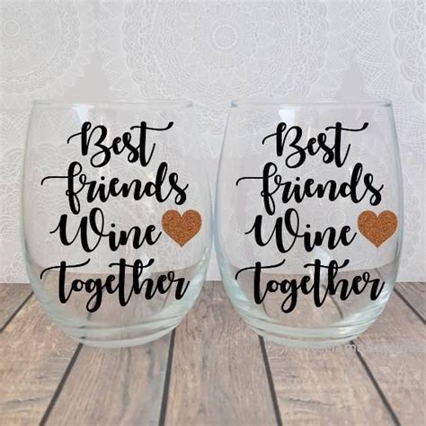 Wine Glass Sayings for Friends