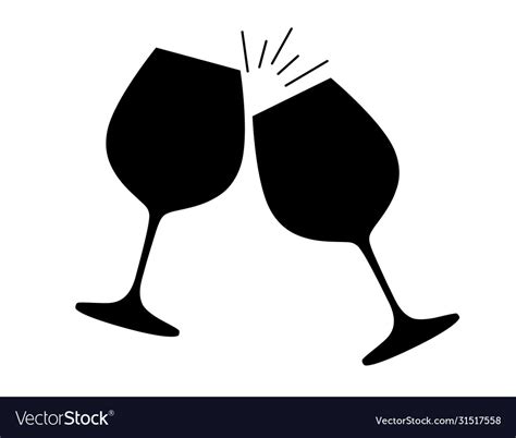Wine Glasses Silhouette