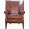 Wingback Leather Dining Chair
