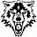 Wolf Logo Black and White