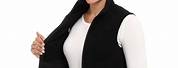 Women's Black Fleece Vest