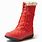 Women's Red Winter Boots