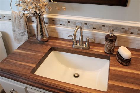Wood Bathroom Countertops