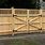 Wood Fence Large Gate