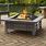 Wood Fire Pit Table