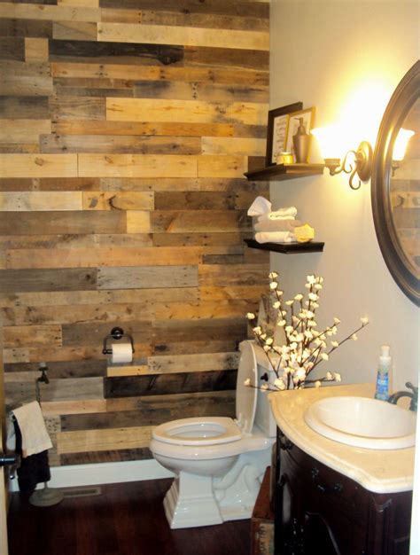 Wood Paneling Bathroom Wall