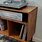 Wood Record Player Stand