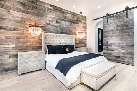 Wood Wall Bedroom